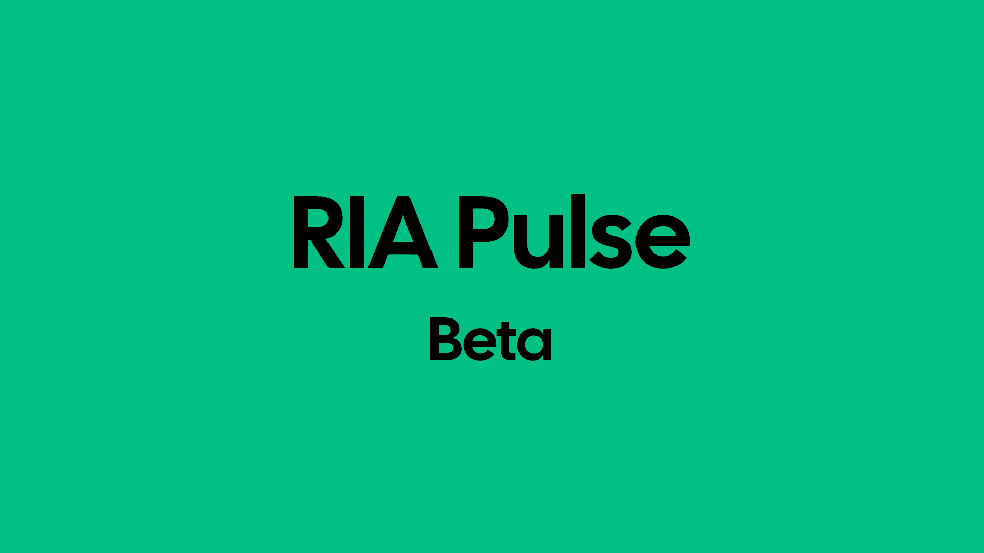 Cover Image for RIA Pulse Beta